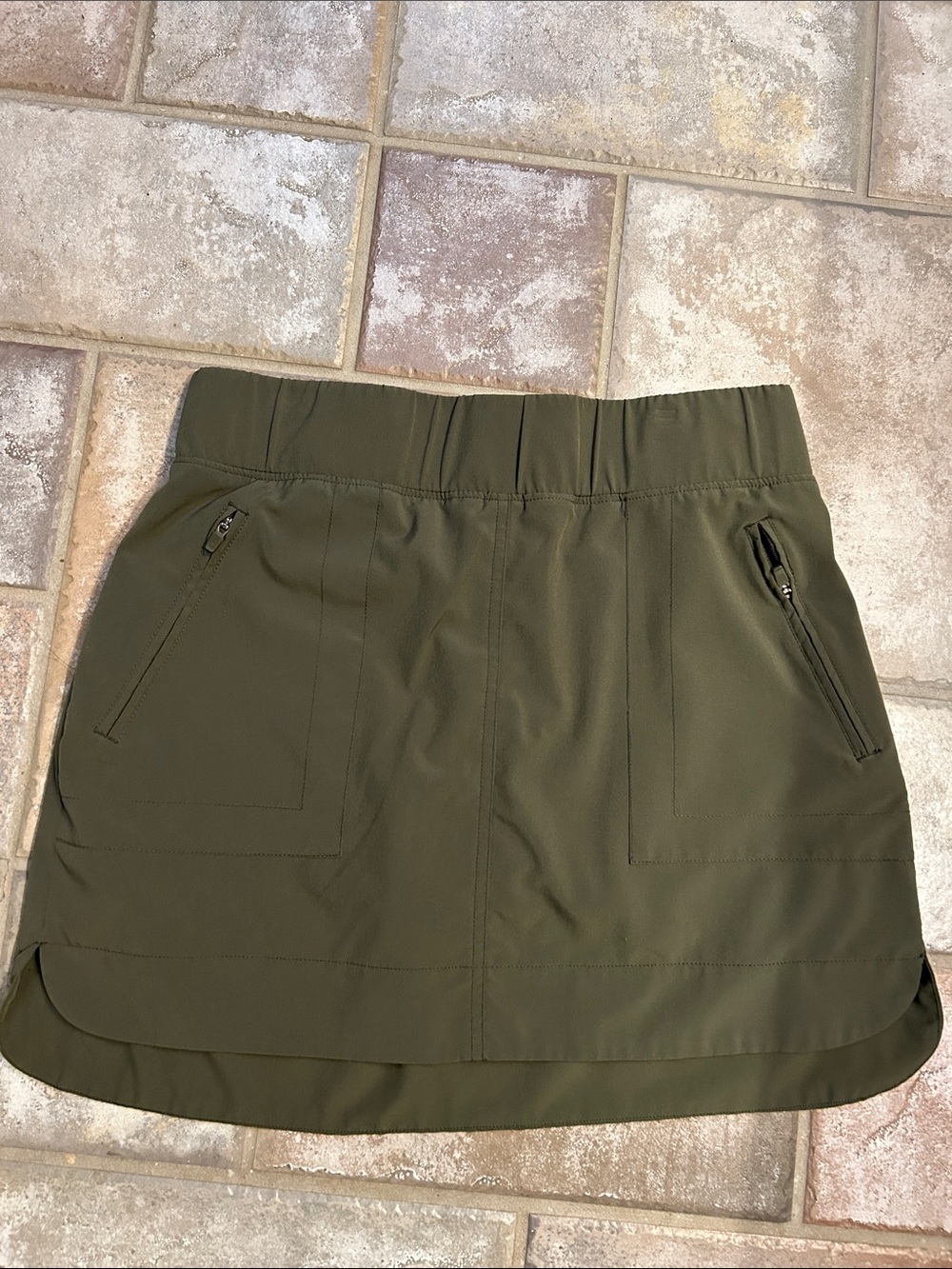 Kyodan Olive Active Skort with Elastic Waist